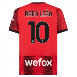 AC Milan Rafa Leao #10 Fodboldtrøjer 2023-24 Hjemmebanetrøje Mænd